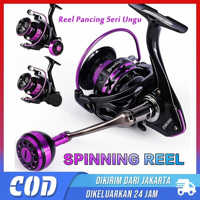 

NEWCOAST Reel Pancing Mini 500 800 EVA Grip Spool 5.2:1 Max Drag 30kg Real Pancing Laut Rill