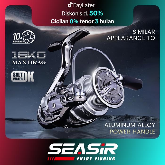 

[OFFICIAL]SEASIR x SEAHUNTER DW EXIST Power Handle Reel Pancing SW Saltwater Metal High Quality