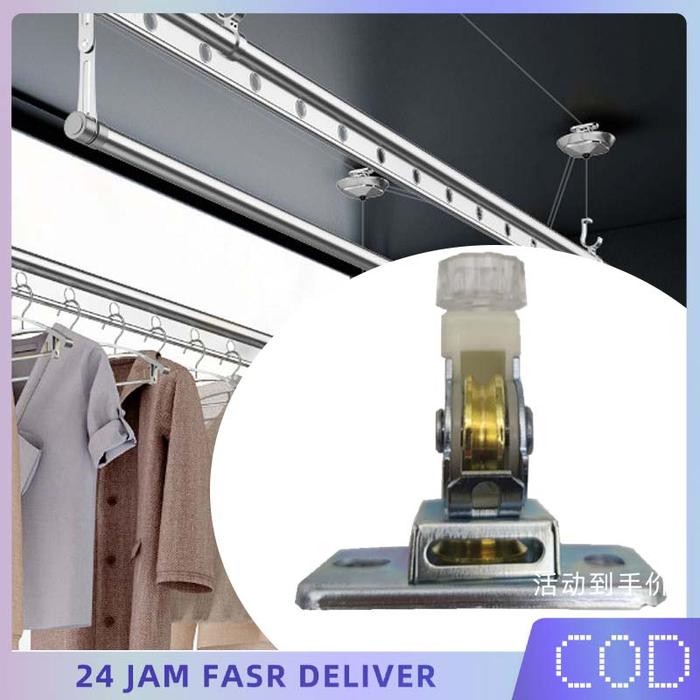 Katrol Jemuran Gantung Pulley Kerekan Jemuran Mini Pulley Kerekan Pulley Katrol Untuk Jemuran