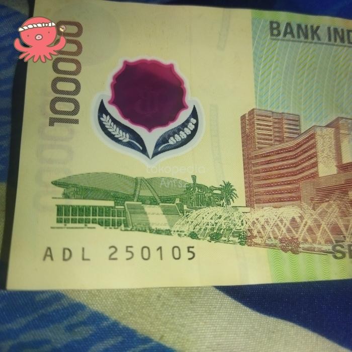 Bisa E-Faktur Uang 100 Ribu Plastik Dengan Nomer Seri Adl 250105