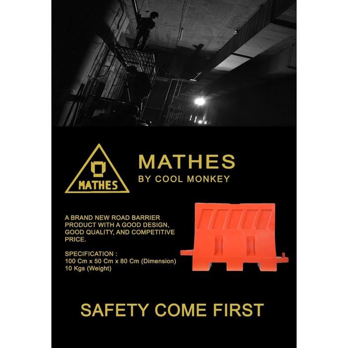 

Road Barrier Mathes Murah Pita Pembatas Barikade Jalan Hdpe