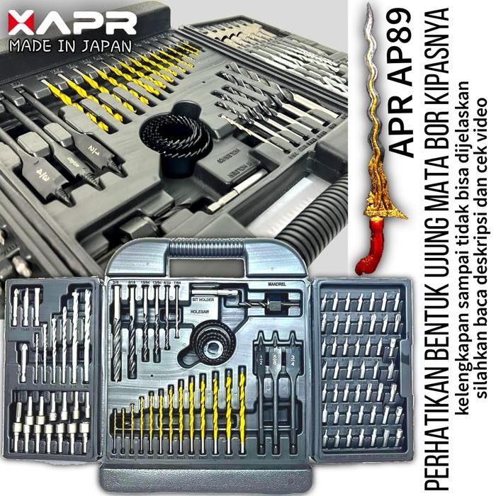 Terbaru Apr Mata Bor Set 100Pcs Mata Bor Kayu Beton Besi Kipas Holesaw Hss Ap89