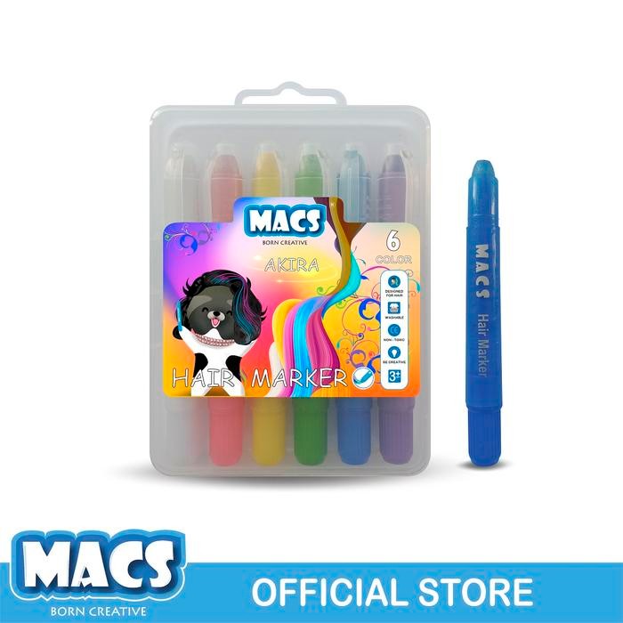 

MACS Hair Marker 6 Warna Colors Pewarna Rambut Cat