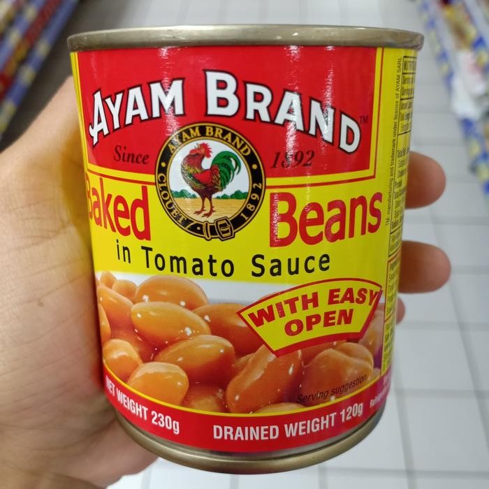 

READY AYAM BRAND BAKED BEANS SAUS TOMAT KALENG 230G - KACANG PANGGANG PREMIUM