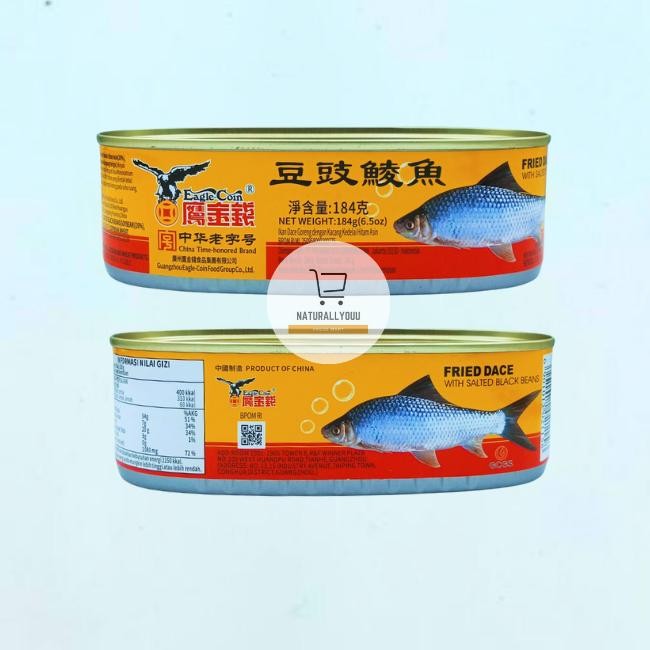 

READY EAGLE COIN IKAN TAUSI KALENG 184GR - FRIED DACE WITH SALTED BLACK BEANS