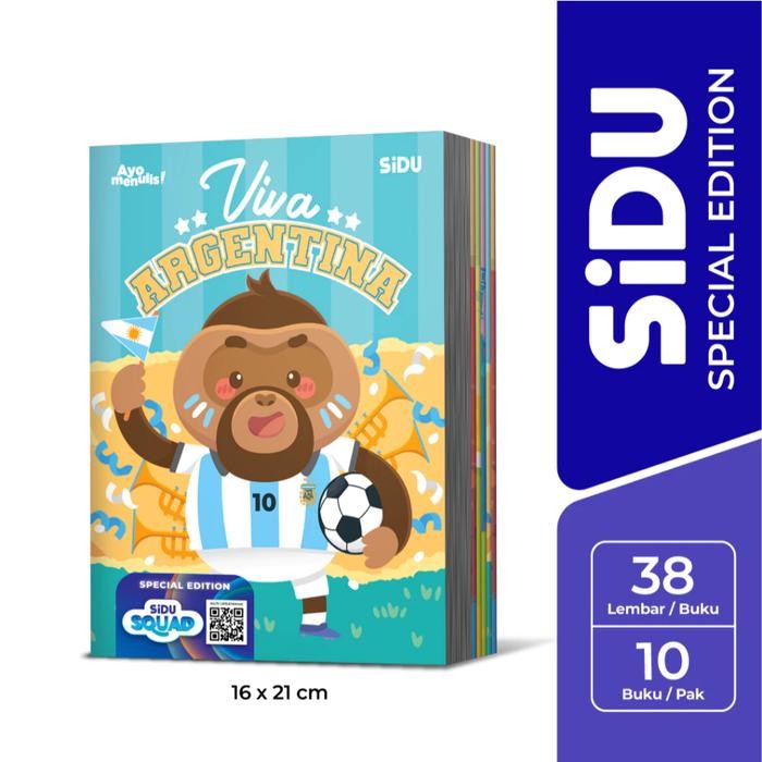 

SiDU Buku Tulis Special Edition "SiDU Squad" 38 Lembar - 1 Pak isi 10 buku