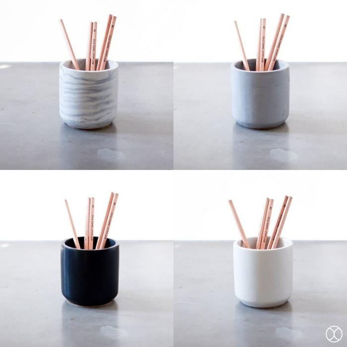 

CONCREATE Desk Organizer Cassa 8 cm / Stationery Organizer / Holder