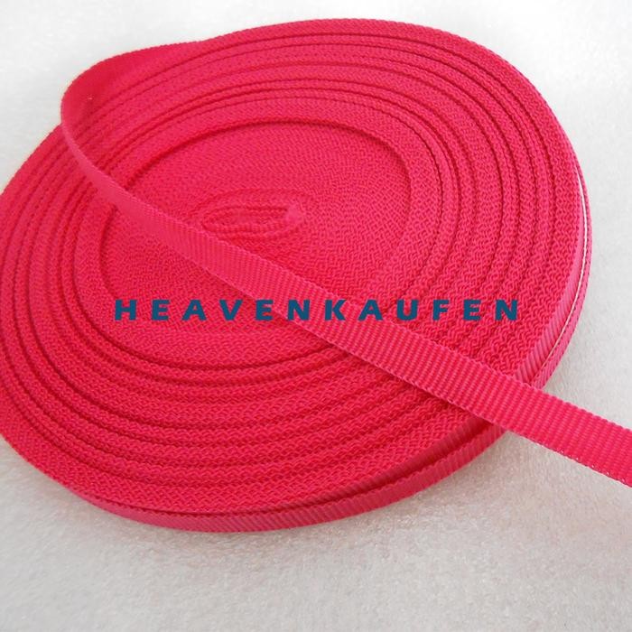 

Tali Webbing Lanyard Lebar 1 cm Warna Pink Fanta Harga Per Rol isi 27 Meter