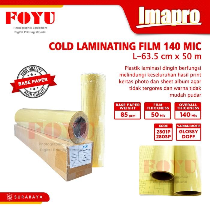 

Laminasi Laminating Dingin Cold Roll Gulungan Plastik Lem Stiker Album Kertas Foto Photo Paper 140