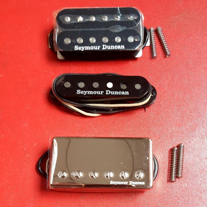 Set Pickup HSH SEYMOUR DUNCAN TB-14 CUSTOM V + SSL-1 + SH-2N Jazz