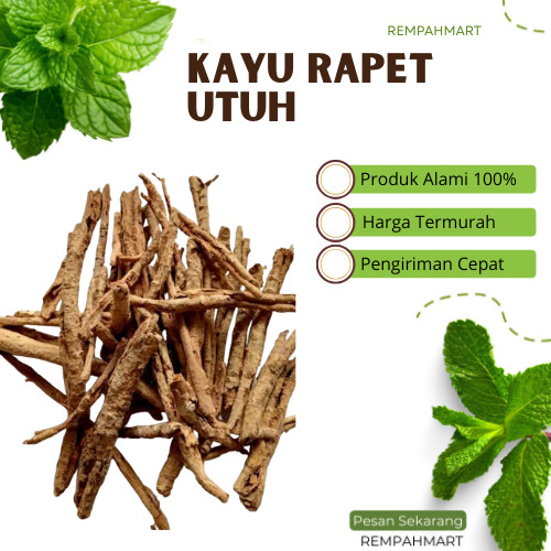 

1kg Kayu Rapet Utuh Kering Organik / Parameria Leavigata Premium / Bahan minuman kesehatan 1 Kilogram Rempahmart