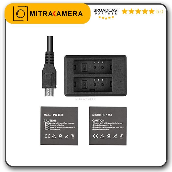 AKASO BATTERY KIT FOR BRAVE 7 LE (2 BATTERY + 1 DOCKING)