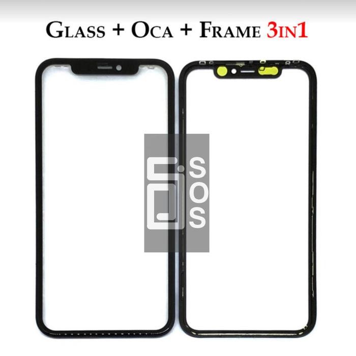 GLASS LCD / KACA LCD / KACA TOUCHSCREEN - OCA - FRAME IPHONE 11