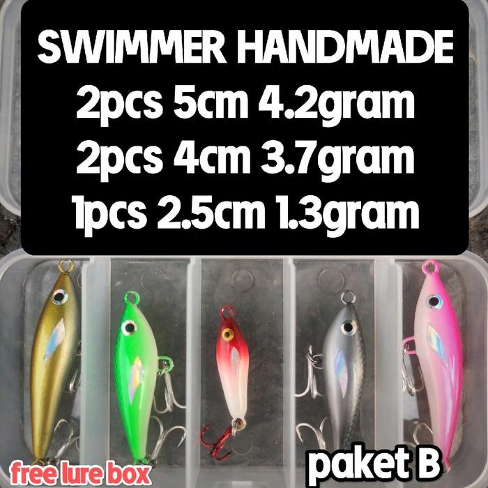 Paket Flutter / Swimbait Lure Handmade
