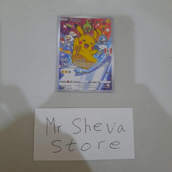 Sale Kartu Pokemon Pikachu Promo Kfc