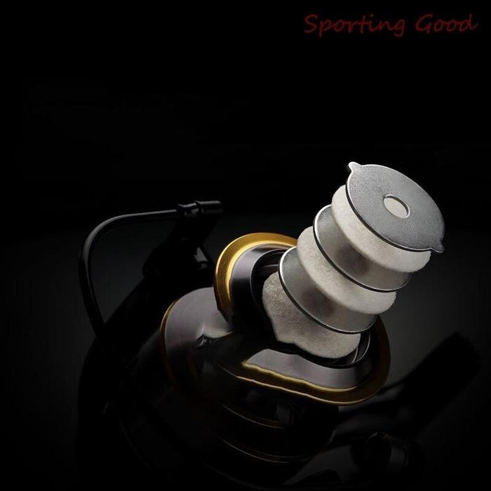 Reel Pancing Full Besi 12 Bearing 5.2:1 Metal Fishing Spinning Reel Ril Pancing Katrol Bahan Metal