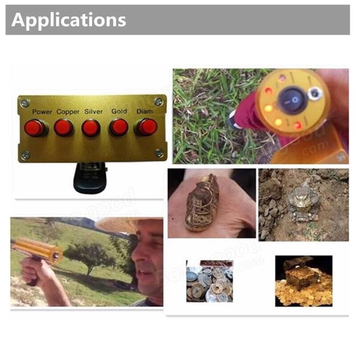 Aks gold detector 3D alat deteksi pelacak pendeteksi emas diamond