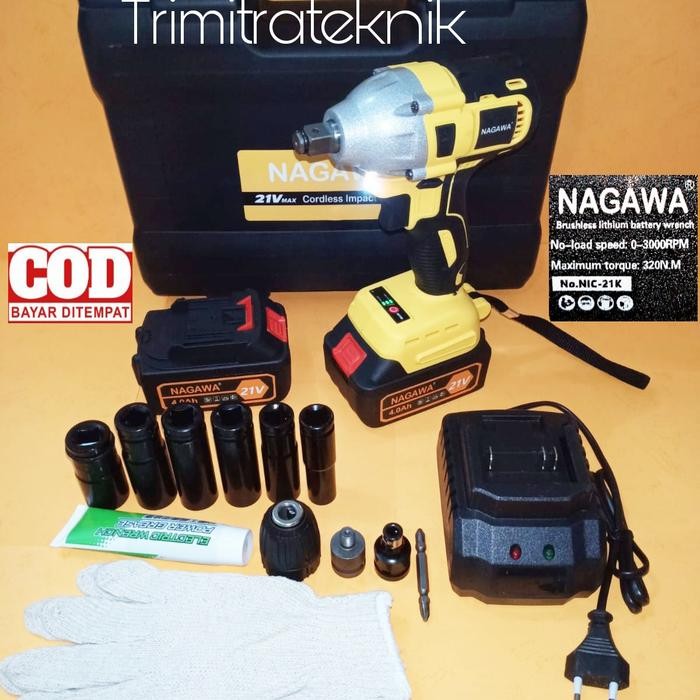 IMPACT BRUSHLESS NAGAWA 21MAX 4.0Ah FULL SET