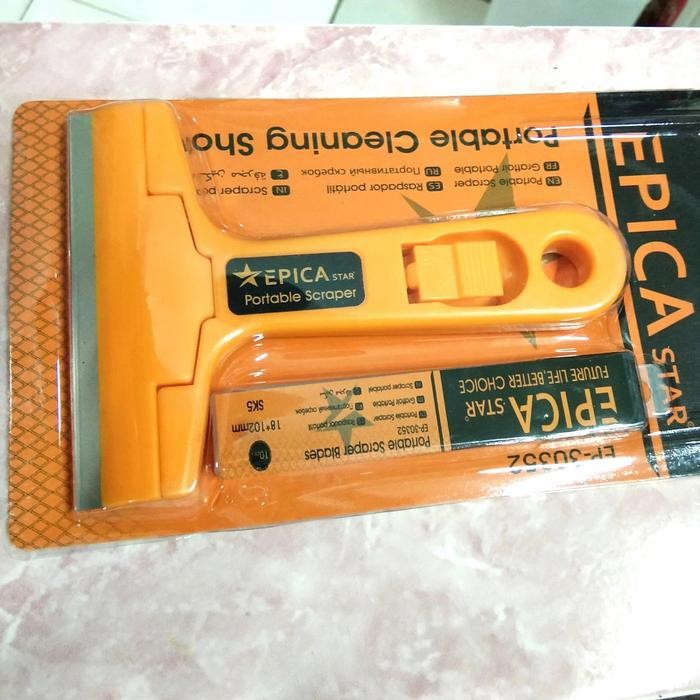 PORTABLE CLEANING SCRAPER/ SKRAP PEMBERSIH KACA/SKRAP CAT 30352