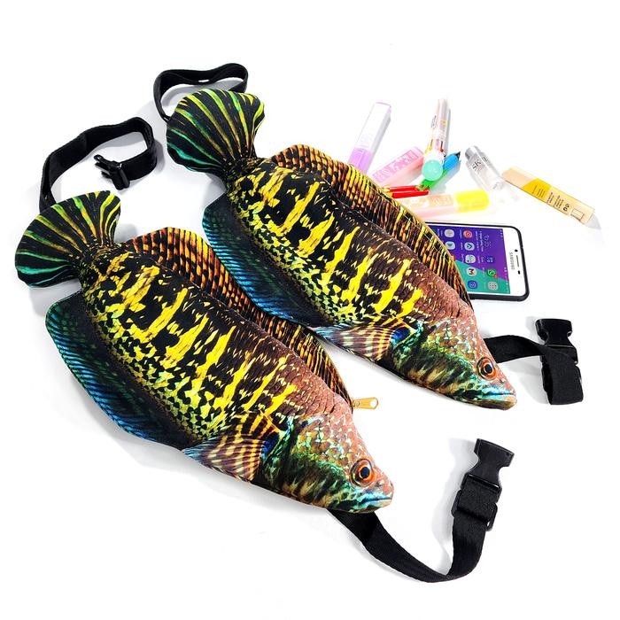 BISA E-FAKTUR Tas Selempang Punggung Dada Ikan Gabus Channa Shrelo Sunmori Mancing Mania Angler