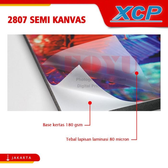 

Bisa E-Faktur! Plastik Laminating Cold Dingin Xcp 260 Mic 63.5Cmx41M Semi Kanvas 2807