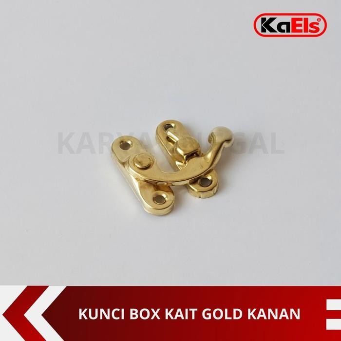 Kunci Box Gold Emas Gerendel Pengait Box Kotak Perhiasan Sovenir Kanan
