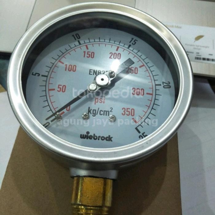 Populer Pressure Gauge Wiebrock 4 Inch 350 Psi