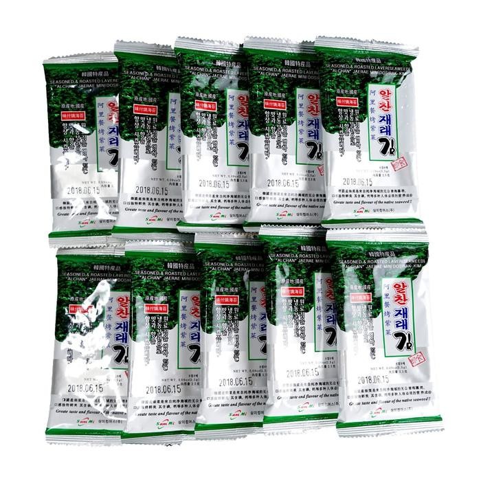 

Alchan Seasoned & Roasted Laver /Mini Dosirak Gim 25Gr(2,5Gr@10Pc) Best Quality Asli 100% Original