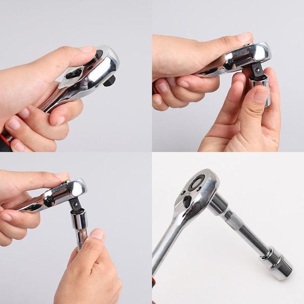 Set Kunci Sok / Kunci Shock 46 Pcs Mobil Motor Lengkap Socket Tool Set