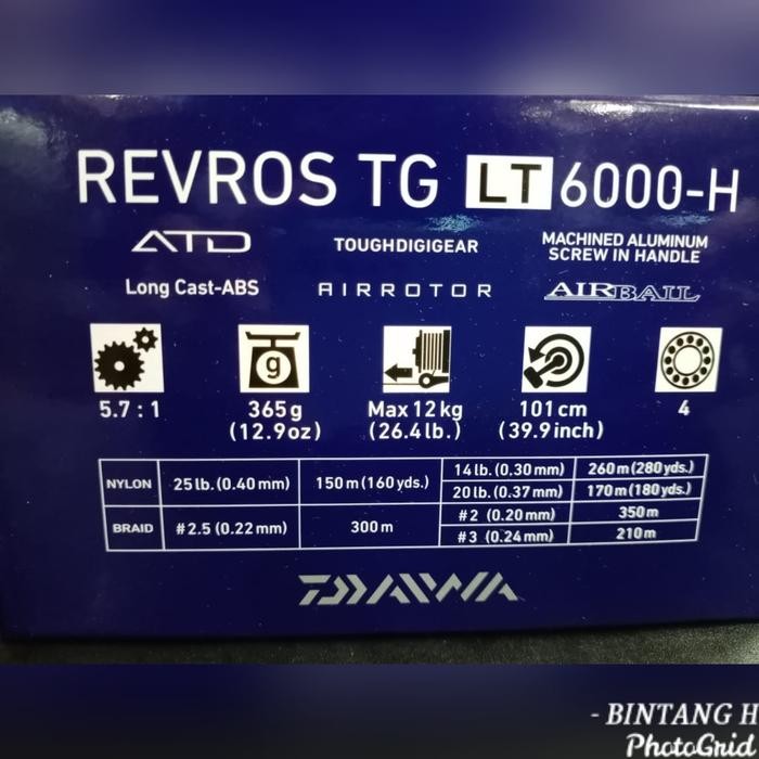Reel Daiwa Revros TG LT 6000 H