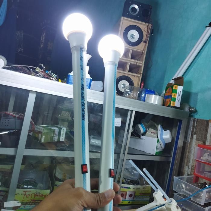 Obor electrik DIY/ lampu emergency gagang