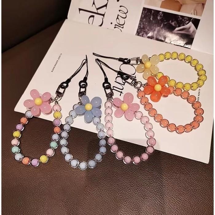 (Allthebest) Happylemon.id - Gantungan Korea Chain HP / Bisa Dipasang Disemua Case HP Strap Casing