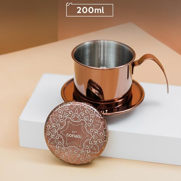 Otten Flair - Vietnam Drip 200Ml Rose Gold Stainless Ulir Coffee Drip Barista
