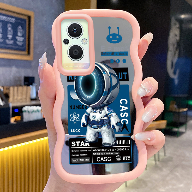 Casing HP Untuk OPPO Reno 7Z 5G Reno 8Z 5G Reno 7 lite 5G Reno 8 Lite 5G Case Astronot NASA Macaron 