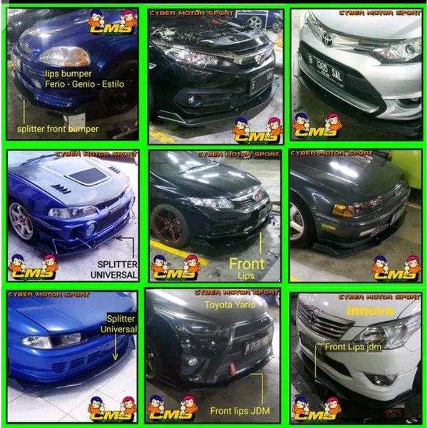 lips bumper yaris. winglet yaris spoiler bumper mobil universal.