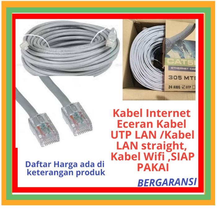 Kabel Lan/Kabel Internet/Kabel Router/Kabel Wifi 10 Meter Bergaransi Terlaris