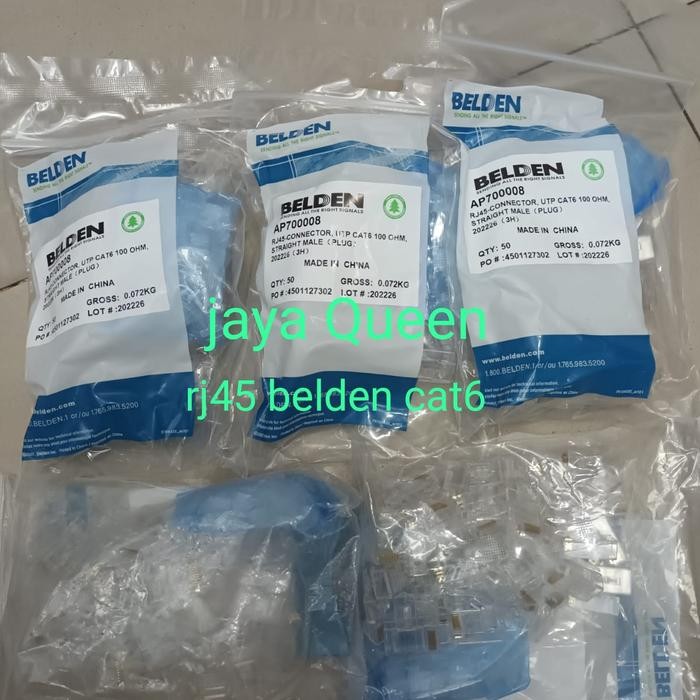 Connector Rg45 Cat 6 Belden/Connector Rg45 Cat 6 Belden/Belden Rg45 Terlaris