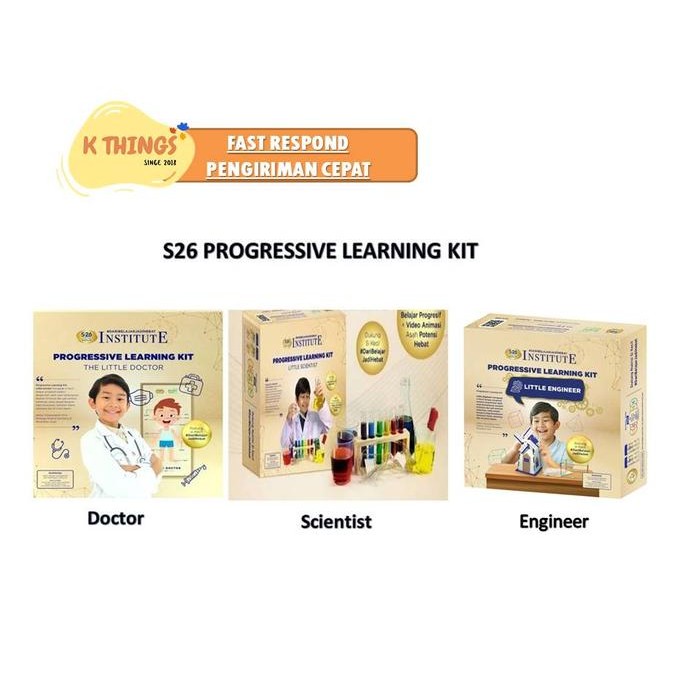 S26 Progressive Learning Kit Little Scientist Mainan Edukasi Anak 5Th -Gratisongkir