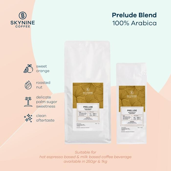 

Prelude Premium Blend Roasted Beans 1Kg
