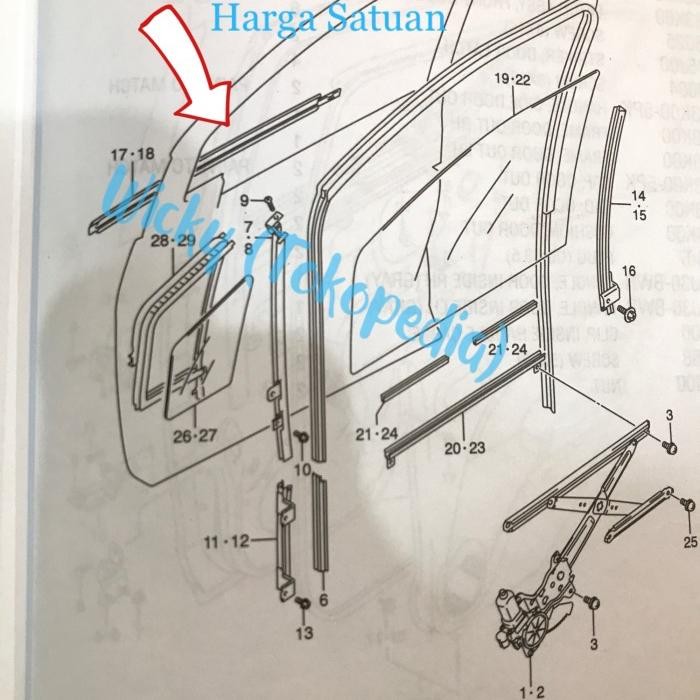 Terpopuler Pelipit Lis Karet Kaca Luar Suzuki Splash Satuan Original Suzuki Sgp