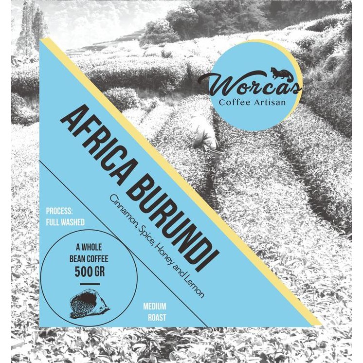 

Worcas Arabica Africa Burundi 500 Gram - Medium Roasted Coffee