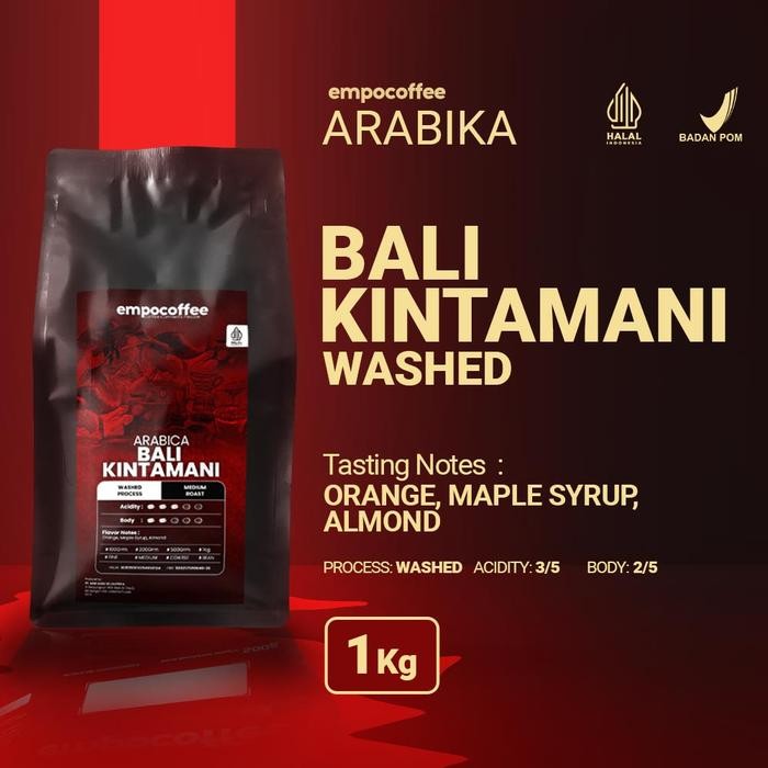 

Kopi Arabika Bali Kintamani Arabica Coffee Roast Bean Coffe Beans 1Kg