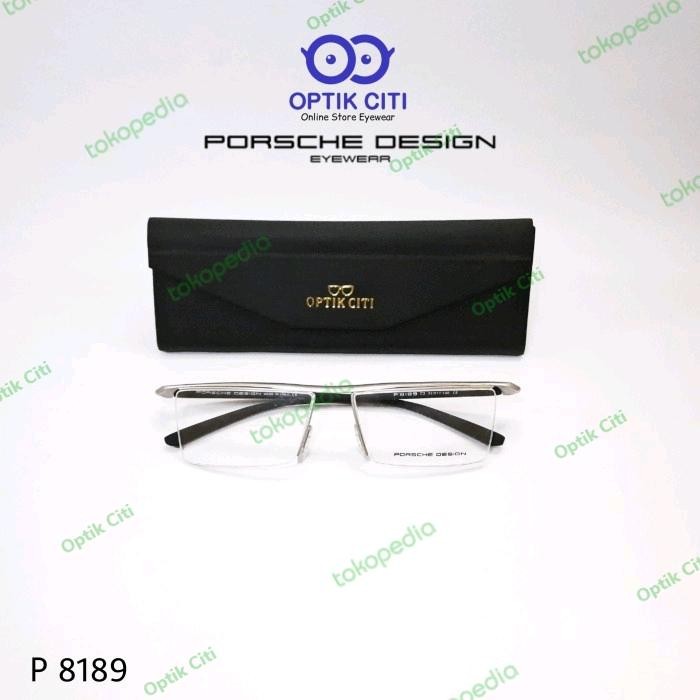 Frame Kacamata Pria Porsche Design 8189 Half Frame Sporty Premium