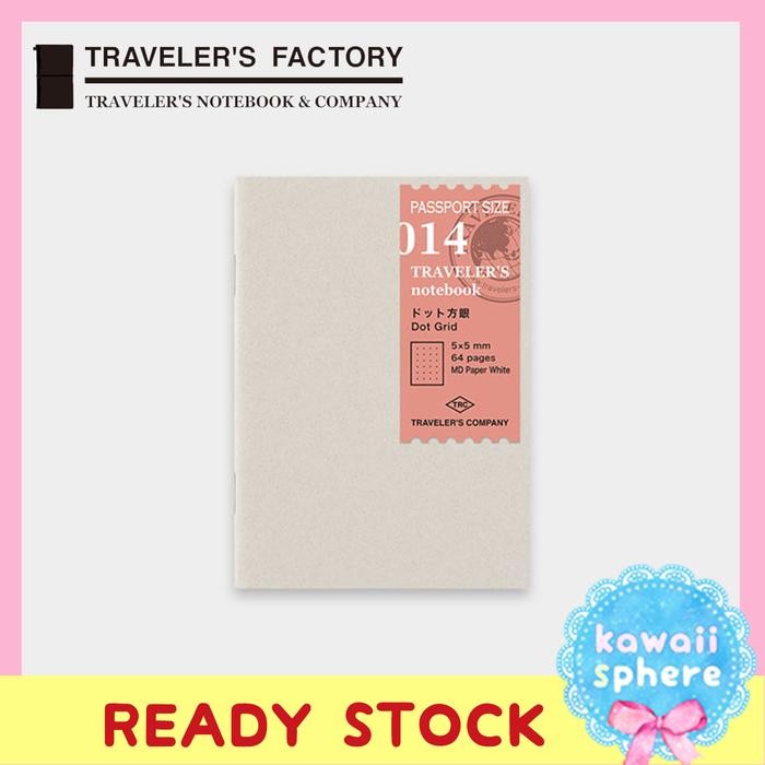 

tersedia travelers notebook refill 014 dot grid - passport size