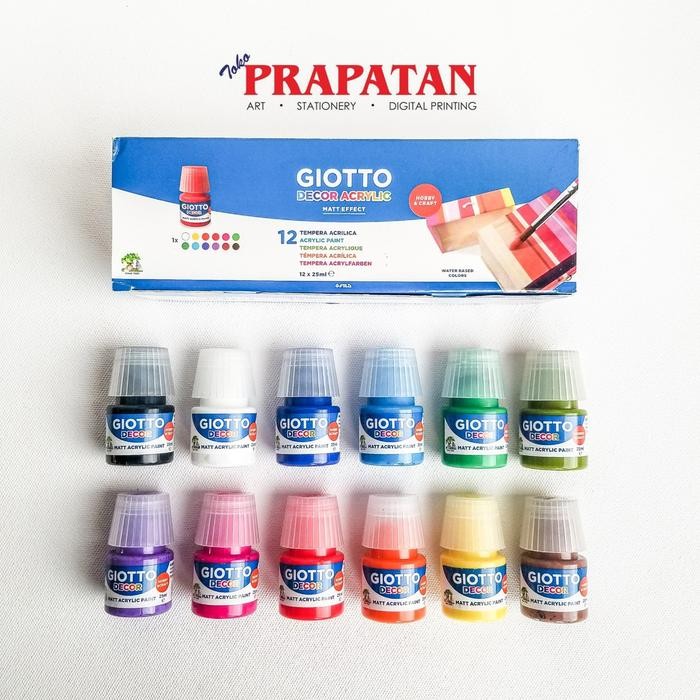 

Giotto Decor Acrylic 12 Warna 25 ml / Cat Akrilik Giotto