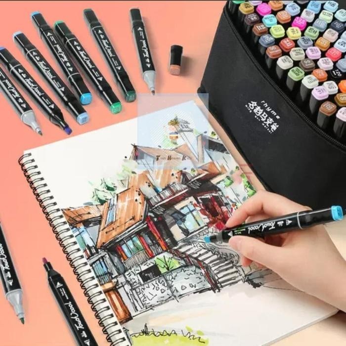 

Spidol 80 Warna Anak Gambar Sketsa Twin Marker Sketch Copic