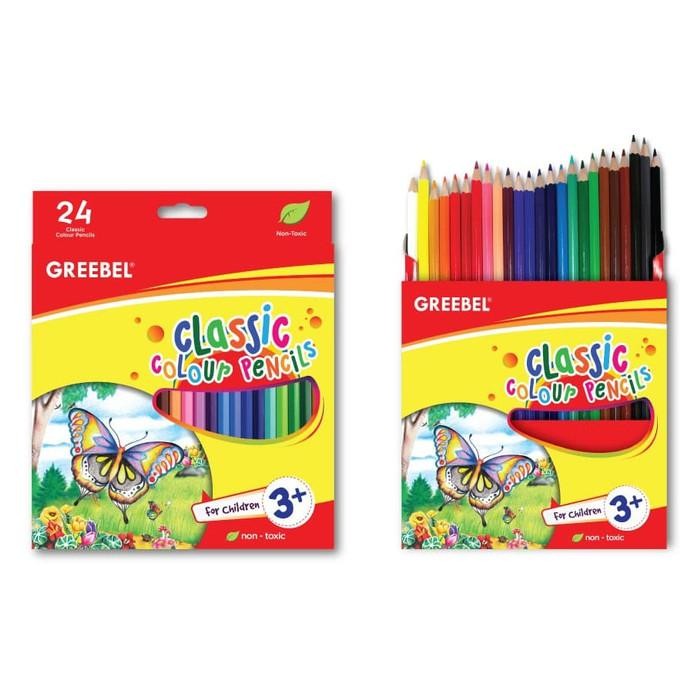 

PENSIL WARNA COLOR PENCIL GREEBEL 24 WARNA CLASSIC PANJANG 7024