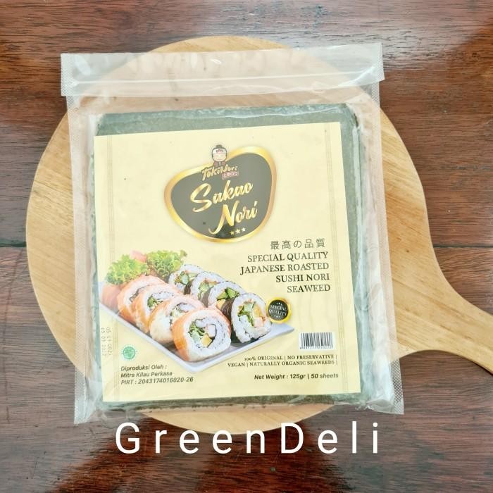 

Diskon! Promo Tokinori Sakao Sushi Nori 50 Lembar Rumput Laut Panggang