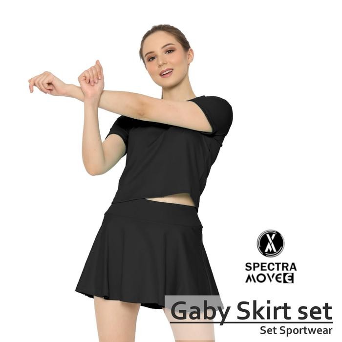 SETELAN ROK GABY SKIRT SET ROK TENNIS BAJU SENAM SETELAN OLAHRAGA ROK BADMINTON ROK SENAM BADMINTON