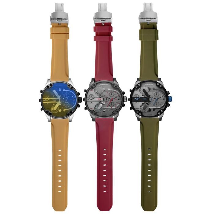 Tali Jam Tangan 26 MM Strap Rubber Buckle Buterfly Clasp 8080.26